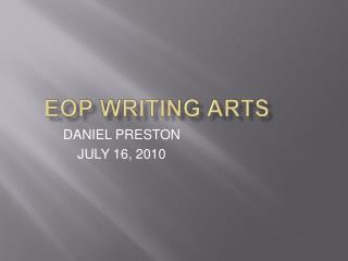 EOP WRITING ARTS