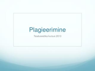 plagieerimine