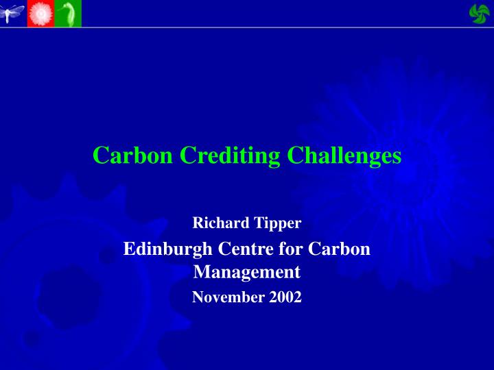 carbon crediting challenges