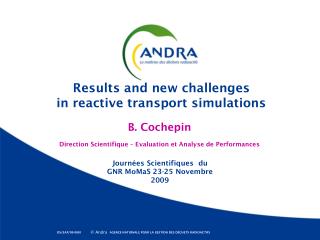Results and new challenges in reactive transport simulations
