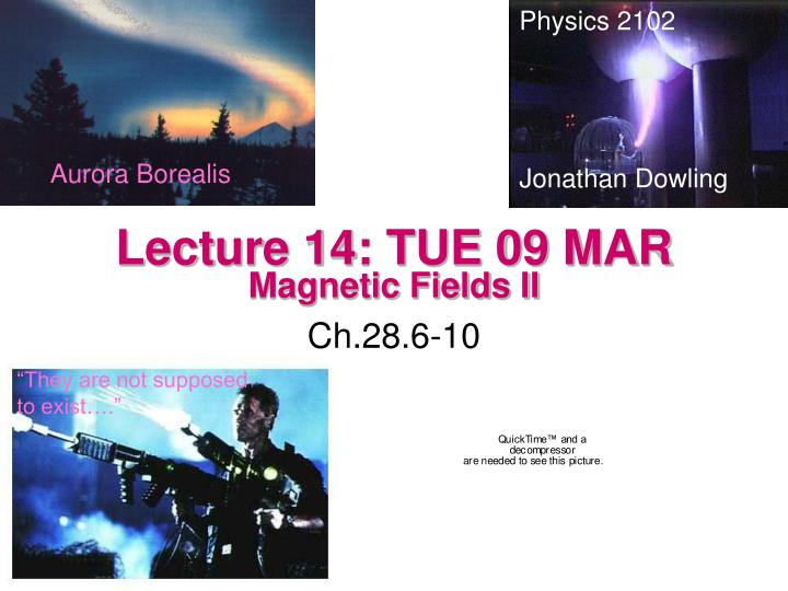 lecture 14 tue 09 mar