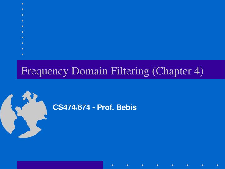 frequency domain filtering chapter 4