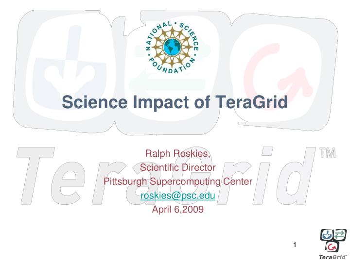science impact of teragrid