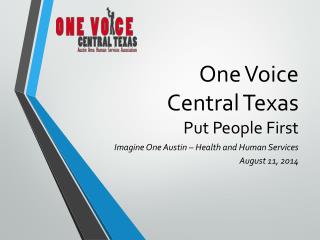 One Voice Central Texas Put People First