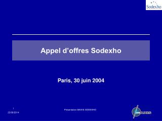 appel d offres sodexho
