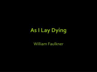 as i lay dying