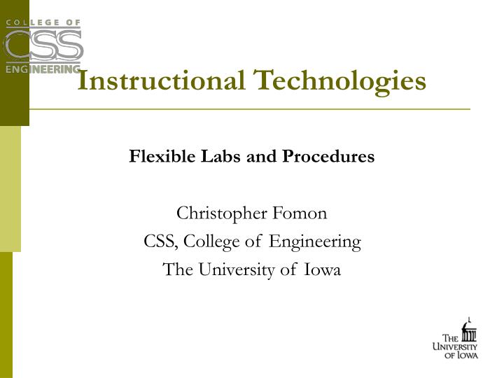 instructional technologies