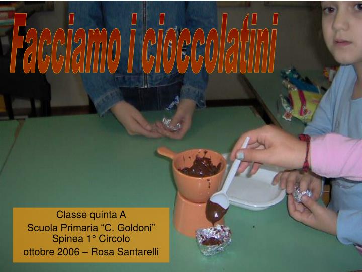 classe quinta a scuola primaria c goldoni spinea 1 circolo ottobre 2006 rosa santarelli