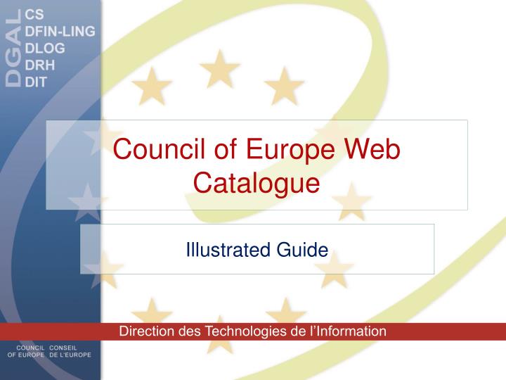 council of europe web catalogue