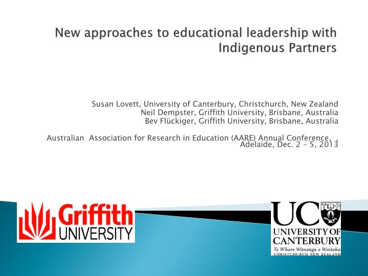 new approaches to educational leadership with indigenous partners