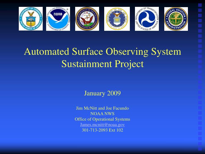 automated surface observing system sustainment project