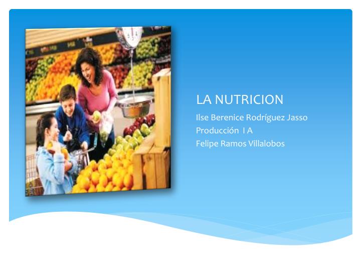 la nutricion