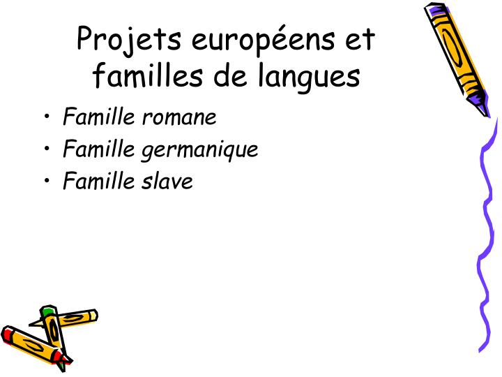 projets europ ens et familles de langues