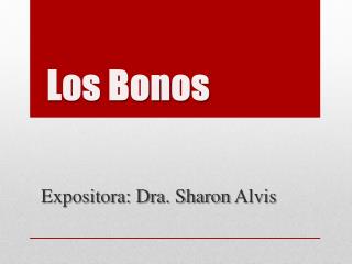 los bonos