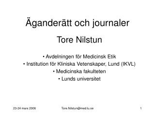 gander tt och journaler