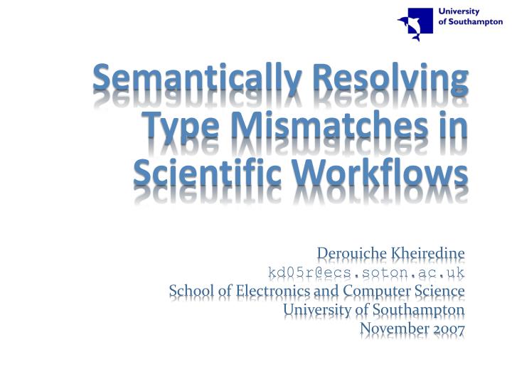 semantically resolving type mismatches in scientific workflows