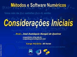 prof jos eust quio rangel de queiroz rangel@dsc ufcg edu br rangeldequeiroz@gmail com