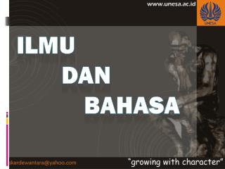 ilmu dan bahasa