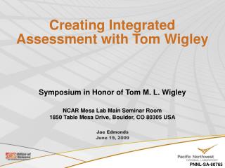Creating Integrated Assessment with Tom Wigley