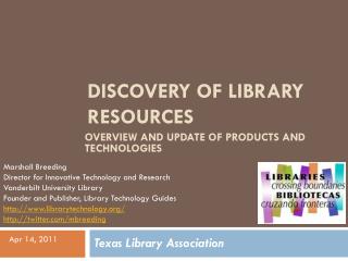 Discovery of Library Resources