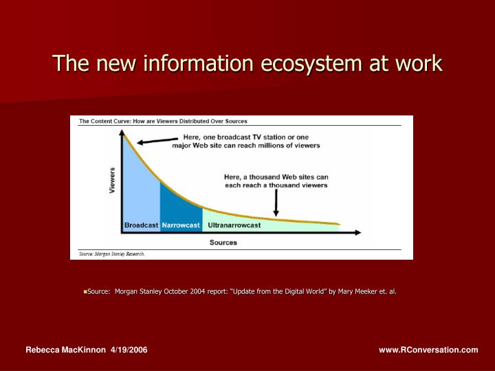 the new information ecosystem at work