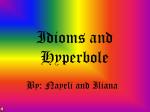 Idioms and Hyperbole - slide 1