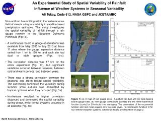 An Experimental Study of Spatial Variability of Rainfall: