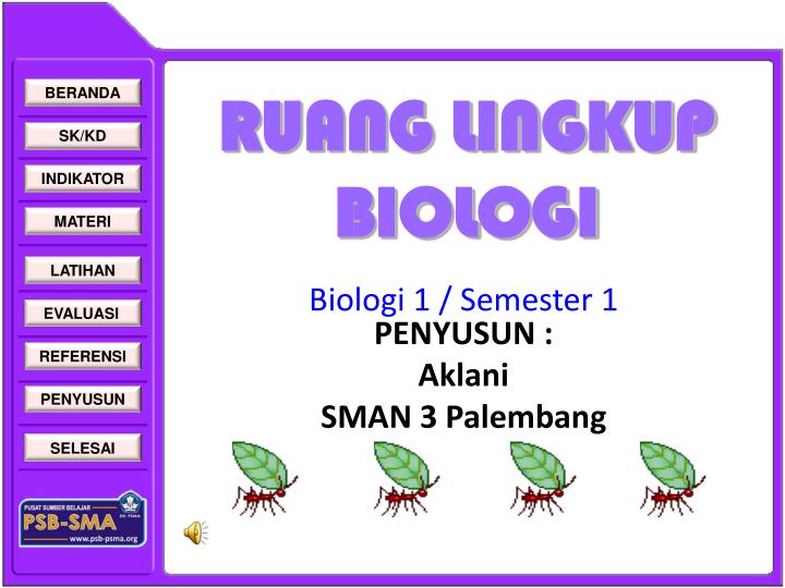 ruang lingkup biologi