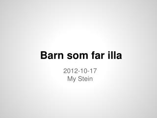 barn som far illa