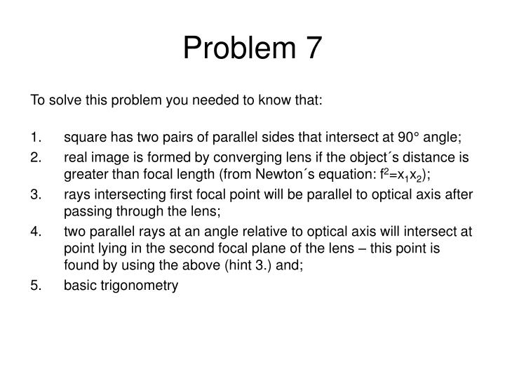 problem 7