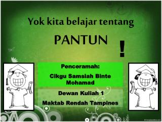 yok kita belajar tentang pantun