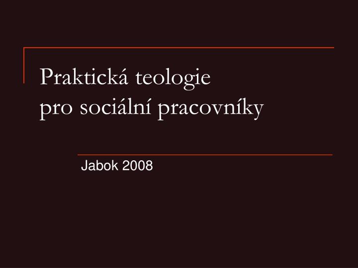 praktick teologie pro soci ln pracovn ky