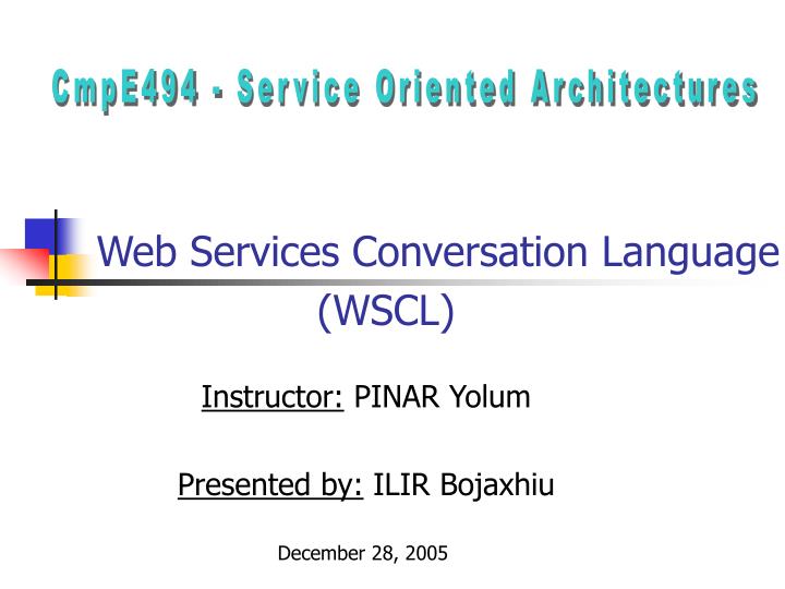 web services conversation language