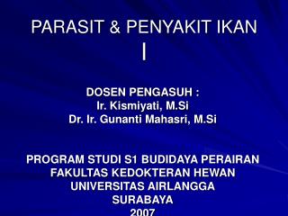 parasit penyakit ikan i