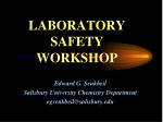 LABORATORY SAFETY WORKSHOP - slide 1