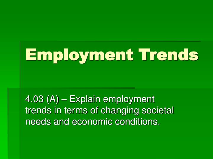 employment trends