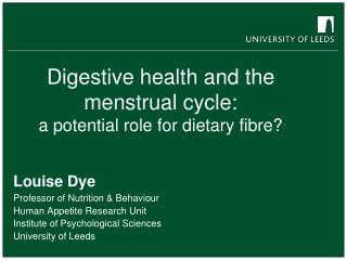 Digestive health and the menstrual cycle: a potential role for dietary fibre?