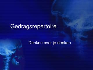 gedragsrepertoire