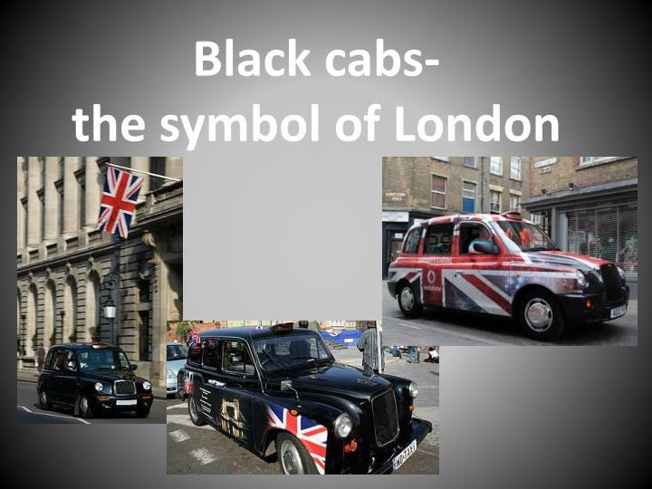 black cabs the symbol of london