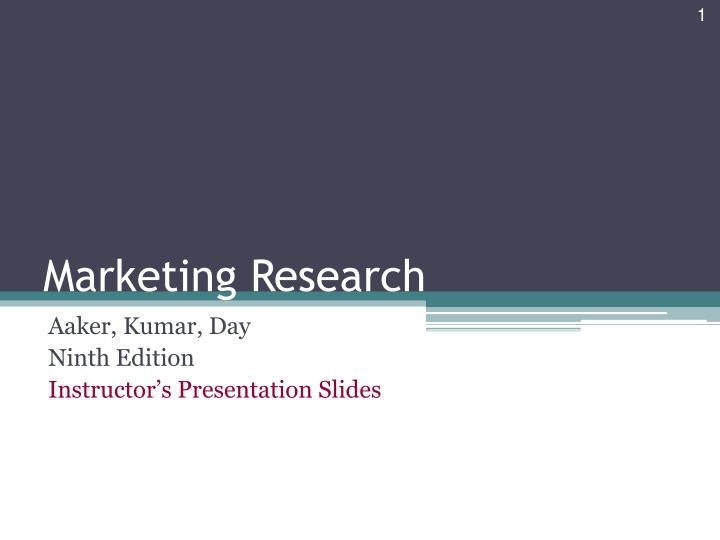 marketing research