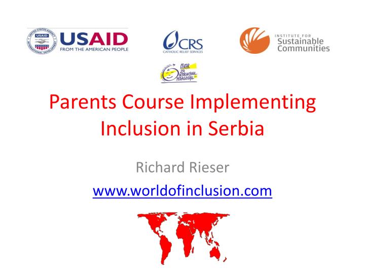 parents course implementing inclusion in serbia