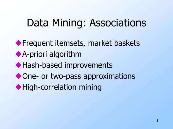 data mining associations