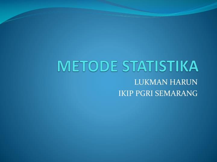 metode statistika