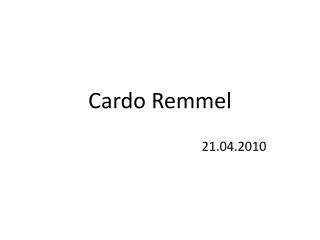 cardo remmel
