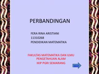 perbandingan