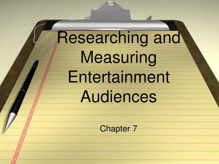 researching and measuring entertainment audiences