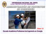 Curso: PROYECTOS DE INGENIERÍA - slide 1