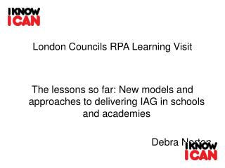 London Councils RPA Learning Visit