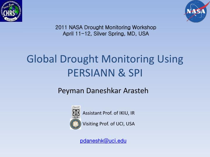 global drought monitoring using persiann spi