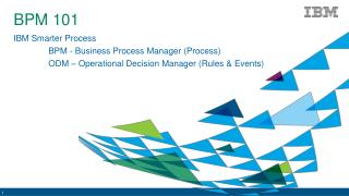 IBM Smarter Process 	BPM - Business Process Manager (Process)
